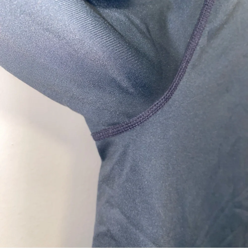 Nike Pro Large Fitted Long Sleeve Mock Neck Tee - Gray - Picture 6 of 11